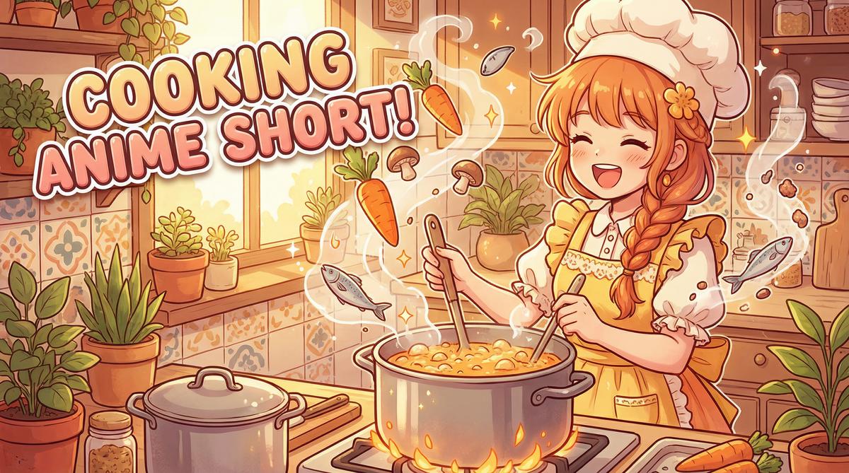 茄子视频原创动漫-美食动漫教程